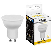 картинка Лампа светодиодная 80LED 7W 230V GU10 2700K LB-26 25289 Feron от интернет-магазина К1-СТРОЙ
