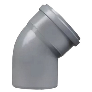 картинка Отвод канализационный 40 х 45 ПП WaterMark от интернет-магазина К1-СТРОЙ