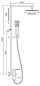 Душевая стойка хром, F2420 FRAP