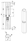 Приварная петля T1/141-20 с подшипником FUARO