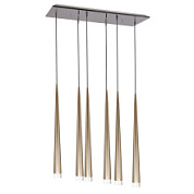 картинка 807063 (MD1220B-6GL) Подвес PUNTO 6x25W G9 chrome + champagne (в комплекте) от интернет-магазина К1-СТРОЙ