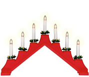 картинка Фигура Новогодняя горка UDL-L7101-007-SWA-WW RED BRIDGE 39.5х30.5см 7 миниламп накаливания теплый белый свет, корпус красный TM Uniel от интернет-магазина К1-СТРОЙ