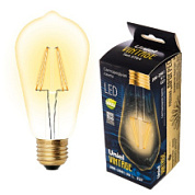 картинка Лампа светодиодная Vintage LED-ST64-5W-GOLDEN-E27 GLV22GO Uniel от интернет-магазина К1-СТРОЙ
