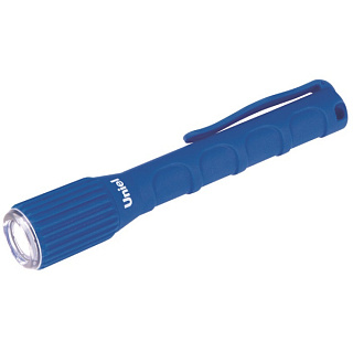 картинка Фонарь Uniel серии Стандарт «Reliability and protection», прорезиненный корпус, IP67, S-WP010-C Blue, 0.5 Watt LED от интернет-магазина К1-СТРОЙ