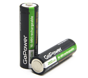 картинка Батарейка аккумулятор AA HR6 BL2 Ni-MH 2850mAh GoPower от интернет-магазина К1-СТРОЙ