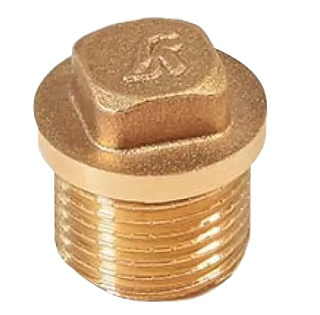 картинка Заглушка 1/2" нар. латунь KS-Z0012M Kaiser от интернет-магазина К1-СТРОЙ