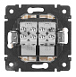 Розетка телефонная 2-ая 2xRJ11 белый 774439 Legrand Valena