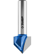 картинка Фреза пазовая галтельная V-образная D=12,7мм, рабочая длина-13мм угол-90° градусов, хв.-8 мм 28752-12.7 Зубр от интернет-магазина К1-СТРОЙ