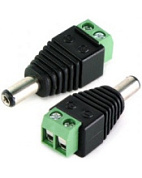 картинка Разъем питания < штекер > DC 2.1х5.5 с клеммной колодкой 12-24v от интернет-магазина К1-СТРОЙ