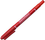 картинка Строительный маркер красный, двухсторонний 3110-02 VertexTools от интернет-магазина К1-СТРОЙ