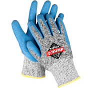 картинка Перчатки для защиты от порезов, с рельефным латексным покрытием, размер L 11277-L ЗУБР от интернет-магазина К1-СТРОЙ