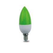 картинка Лампа светодиодная свеча зеленая LB LED 2,6W E14 Ecola от интернет-магазина К1-СТРОЙ