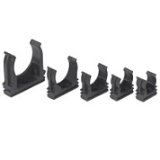 картинка Клипса для трубы черный 20мм от интернет-магазина К1-СТРОЙ