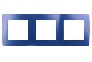 картинка Рамка на 3 поста, 12-5003-29 ультрамарин ЭРА от интернет-магазина К1-СТРОЙ