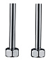 Жесткая подводка для смесителя хром, 1/2" х М10 - 60 KS-60-LS KAISER