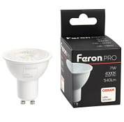 картинка Лампа светодиодная LB-1607 GU10 7W 4000K 38177 Feron.PRO+ Osram от интернет-магазина К1-СТРОЙ