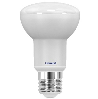 картинка Лампа светодиодная, LED 8W E27 4500 R63 General от интернет-магазина К1-СТРОЙ