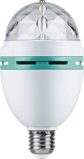 картинка Лампа светодиодная Диско E27 3W RGB LB-800 Feron от интернет-магазина К1-СТРОЙ