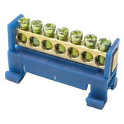 картинка Шина земля-0 7/8,1 на DIN рейку с изолятором IEK от интернет-магазина К1-СТРОЙ