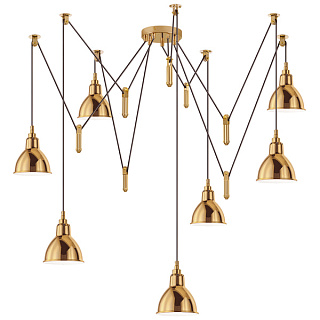 картинка Люстра подвесная Lightstar Acrobata 7х40W E14, бронза от интернет-магазина К1-СТРОЙ
