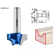 картинка Фреза пазовая фасонная №1, 25.4x14мм радиус 6.3мм ЗУБР от интернет-магазина К1-СТРОЙ