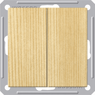 картинка Выключатель 2-клавишный сосна Wessen 59 Schneider Electric от интернет-магазина К1-СТРОЙ