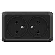картинка Розетка 2-ая серия "Олимп" с заземлением 2215 UNIVERSAL от интернет-магазина К1-СТРОЙ