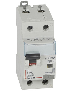 картинка Дифавтомат Legrand АВДТ-DX3 C 25A 30мА AC от интернет-магазина К1-СТРОЙ