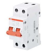 картинка Рубильник модульный 2-полюсный SHD202/40 рычаг красный (выключатель нагрузки) ABB от интернет-магазина К1-СТРОЙ