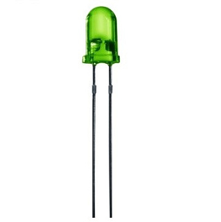 картинка Светодиод 5 mm clear Green 15000-18000 mcd от интернет-магазина К1-СТРОЙ
