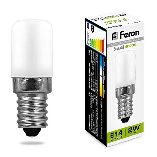 картинка Лампа светодиодная LB-10 E14 2W 230V 4000K Feron от интернет-магазина К1-СТРОЙ