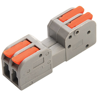 картинка Клемма монтажная компактная 2-проводная LD221-422 39873 STEKKER от интернет-магазина К1-СТРОЙ