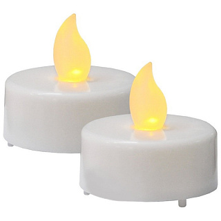 картинка Светодиодная «свеча» на батарейках малый белый от интернет-магазина К1-СТРОЙ