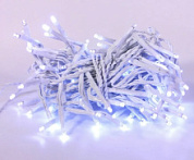 картинка Гирлянда светодиодная уличная холодный, 100LED белый шнур 8м от интернет-магазина К1-СТРОЙ