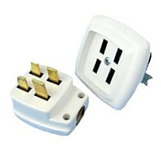 картинка Розетка для электроплит разъем РШ-ВШ трёхфазный 40А скрытой установки белый от интернет-магазина К1-СТРОЙ