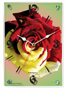 картинка Часы-стекло к-ст 0329-роза Камелия от интернет-магазина К1-СТРОЙ