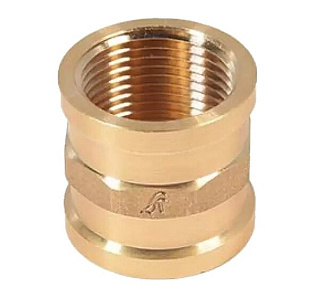 картинка Муфта 1/2" (латунь) KS-M1012 Kaiser от интернет-магазина К1-СТРОЙ