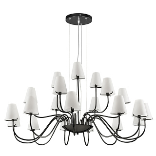 картинка Люстра подвесная Lightstar DIAFANO 21х40W G9, чёрный хром/белый от интернет-магазина К1-СТРОЙ