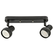 картинка Светильник декоративный накладной без лампы GU10x2шт металл, черный TM DLC-S621 GU10x2 BLACK Sotto Fametto от интернет-магазина К1-СТРОЙ