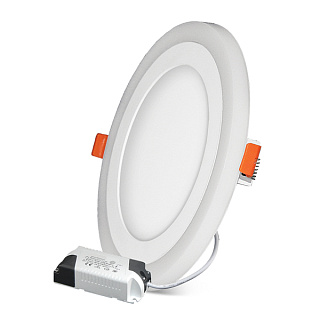 картинка Светильник светодиодный ультратонкий с подсветкой 3+3Вт 4000k СОЮЗ от интернет-магазина К1-СТРОЙ