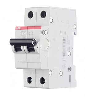картинка Автоматический выключатель 2-полюсный SH202L 2P C 40А 4,5kA ABB от интернет-магазина К1-СТРОЙ