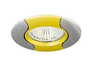 картинка Светильник встраиваемый потолочный 020T MR16 G5.3 хром– золото Feron от интернет-магазина К1-СТРОЙ