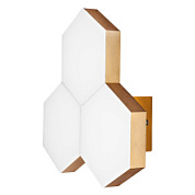 картинка 750633 (MВ13003032-3А) Бра FAVO LED-15W 720LM Satin Gold 4000K (в комплекте) от интернет-магазина К1-СТРОЙ