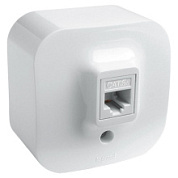 картинка Интернет розетка RJ45 наружная белая 782224 Legrand Quteo от интернет-магазина К1-СТРОЙ