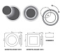 Бра светодиодное Geometria Round 12 Вт белое IP44 Estares