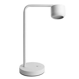 картинка Светильник под лампу настольный DE365 ECHO 12W 230V GX53 белый, с антибликовой сеточкой 48405 Feron от интернет-магазина К1-СТРОЙ