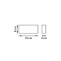 810616 Бра FIUME LED 10W 950LM Matt white 4000K (в комплекте)