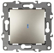 картинка Выключатель с подсветкой, 12-1102-04 шампань ЭРА от интернет-магазина К1-СТРОЙ