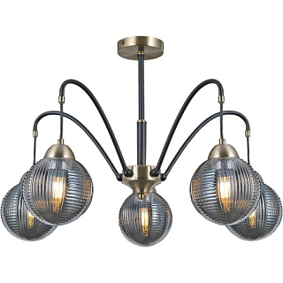 картинка Светильник потолочный IL0433-5PSQ-79 BK AB ILLUMICO от интернет-магазина К1-СТРОЙ