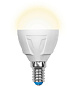 Лампа светодиодная LED-G45 7W/WW/E14/FR PLP01WH Uniel